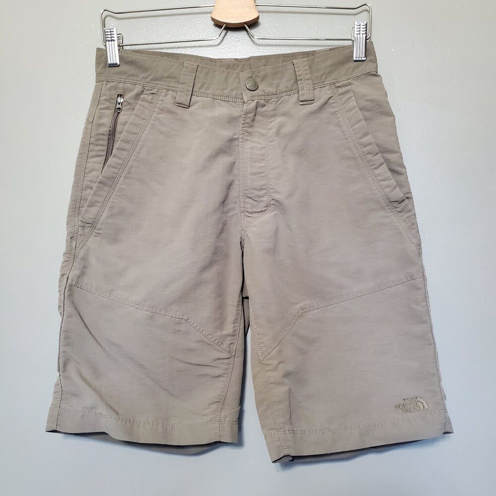 The North Face Axez Shorts Men’s Size 30 Zip Fly Multipocket Hiking Taupe Brown